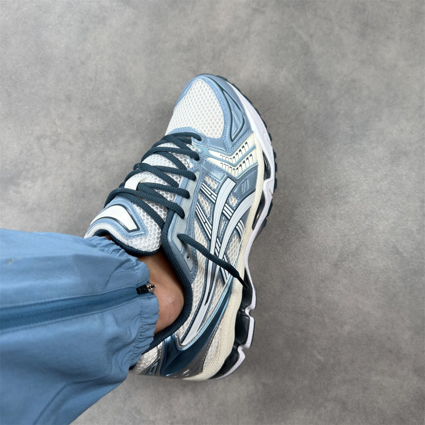 Asics Kayano 14 Cream Raw Indigo